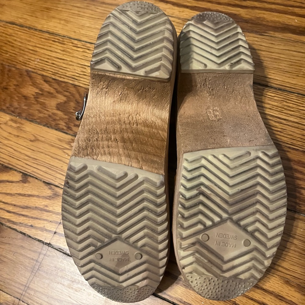 MIA Anna Mule Leather and Wood Clogs - Picture 8 of 8